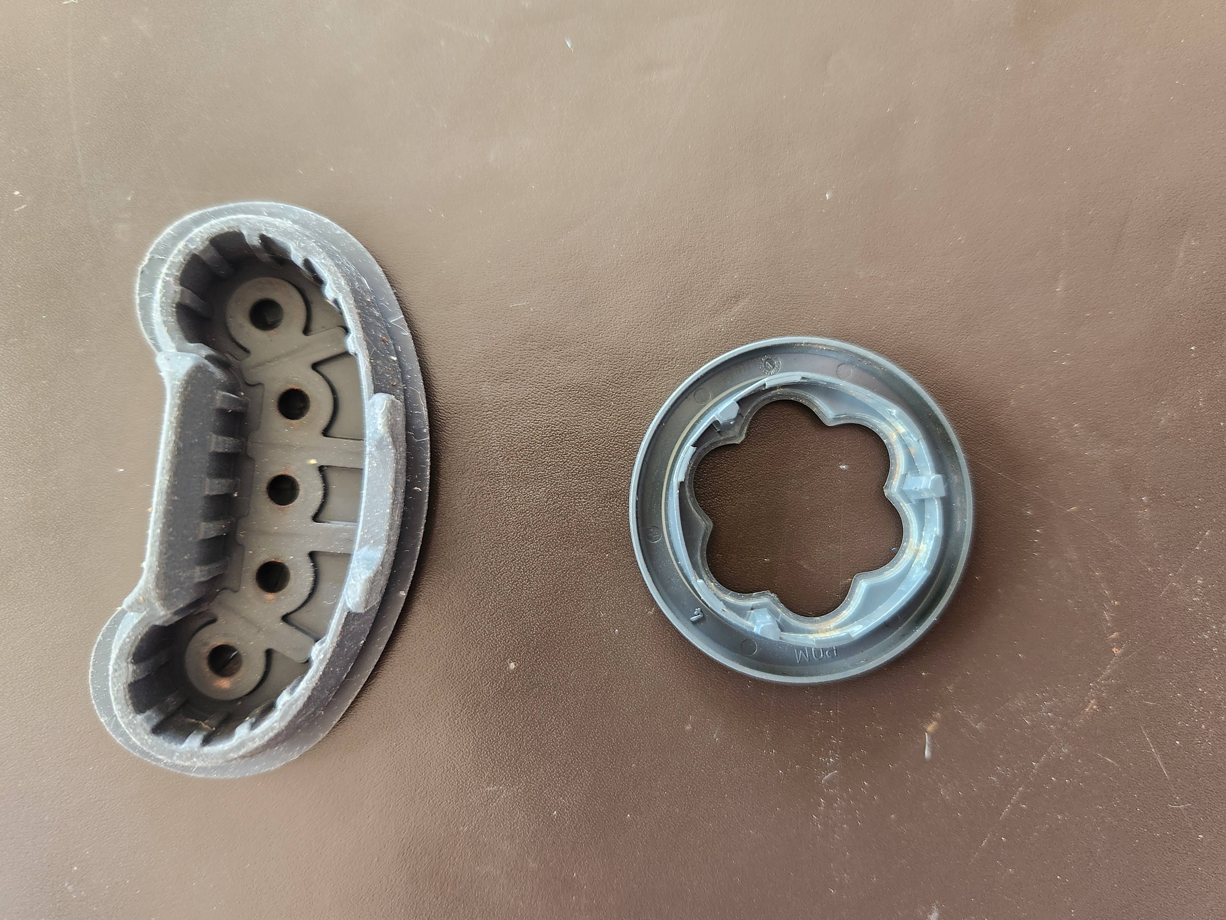 Back side of prong and rotor covers